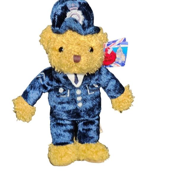 Vibtage Simply Soft Three Plush Stuffed Bears Canadian Soldier London Keystone - Picture 10 of 14